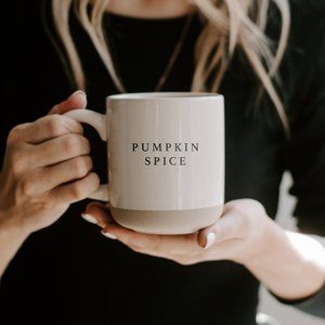 PUMPKIN SPICE CREAM STONEWARE COFFEE MUG